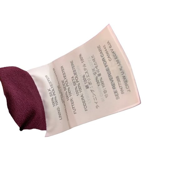 J Crew Deep Purple Sleeveless Silk Jumpsuit Size 0 - Picture 5 of 12